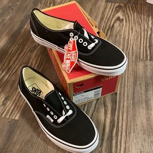 Vans Mens Black Lace Shoes Size 10.5